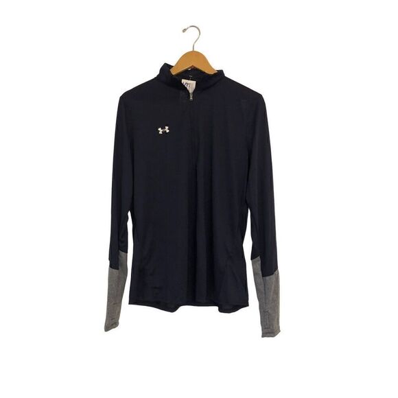 Brand New Under Armour Women’s Locker 1/2 Zip Navy Loose Longsleeves XL - Picture 3 of 13